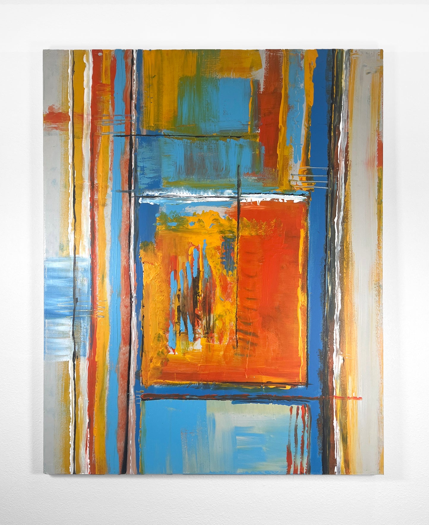 Abstract Impressionist Painting by Palm Springs Artist Alex Amado Original Painting