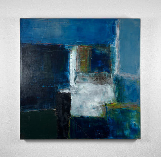 Original artwork painting handmade by artist Gorman Bentley
Untitled (Blue Window), 2024
Oil on Canvas, 30" x 30"
Abstract