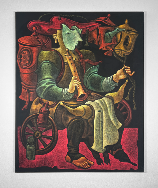 Original Painting by Artist Emmanuel Snitkovsky Palm Springs Sculptor and Painter 