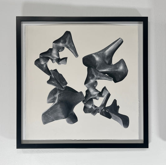 original collage by Artist Ray Beldner Handmad and Signed- Precise Dance